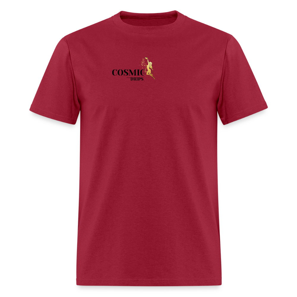 Cosmic Drips T-shirt - dark red