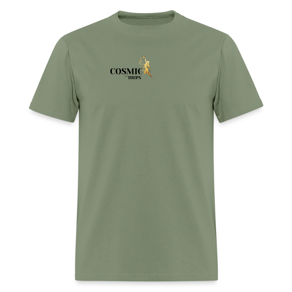 Cosmic Drips T-shirt - military green