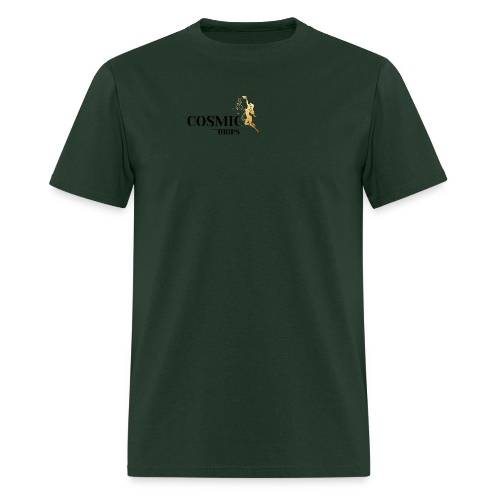 Cosmic Drips T-shirt - forest green