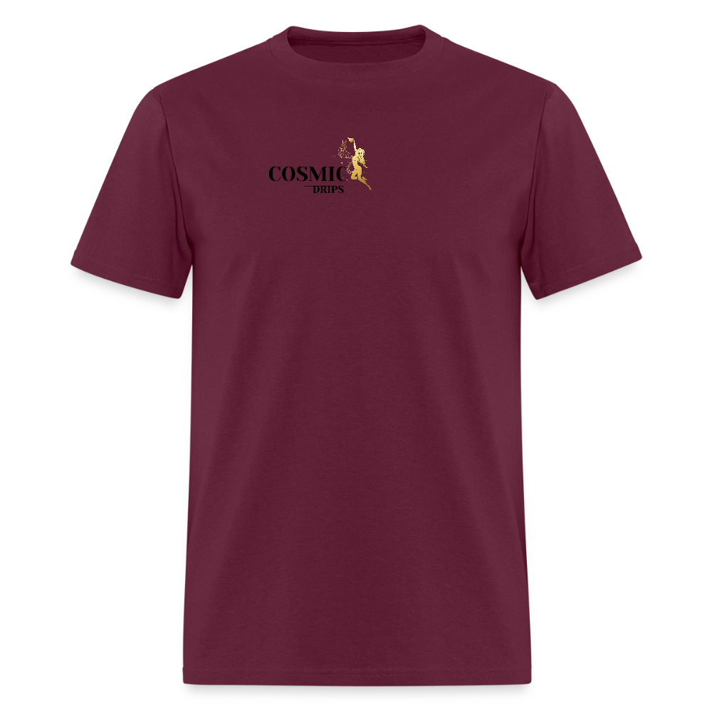Cosmic Drips T-shirt - burgundy
