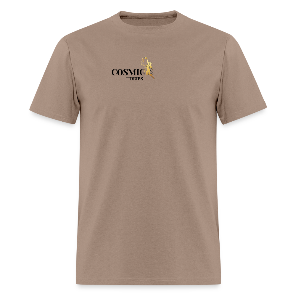 Cosmic Drips T-shirt - brown savana