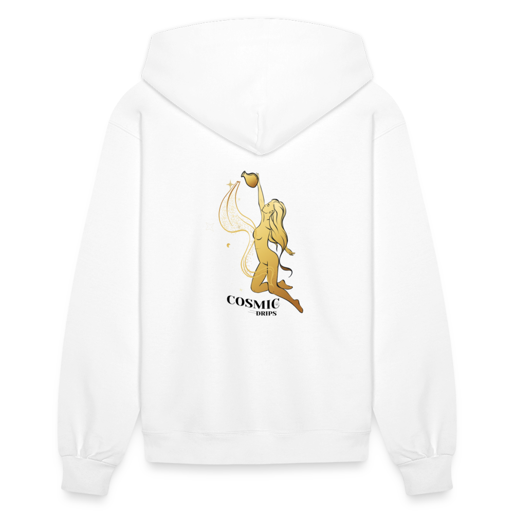 Cancer Zodiac Hoodie - white